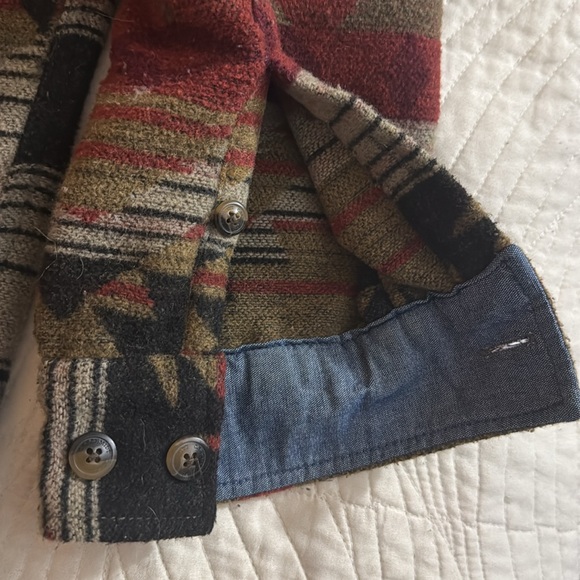 Vintage Schmidt Fleece Overshirt Southwest Pattern - Picture 8 of 8